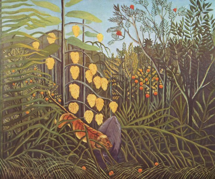 Henri Rousseau Struggle between Tiger and Bull